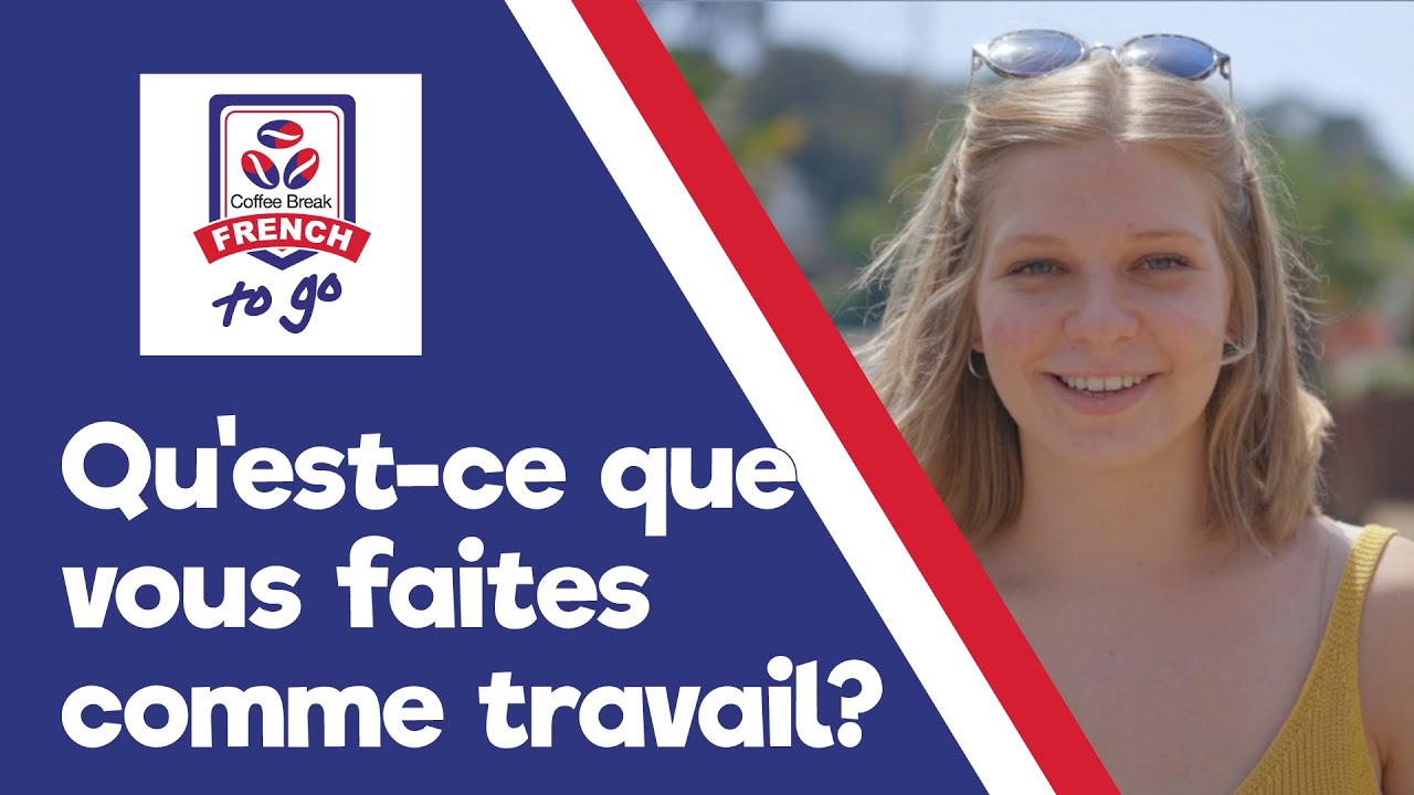 Talking about your job in French